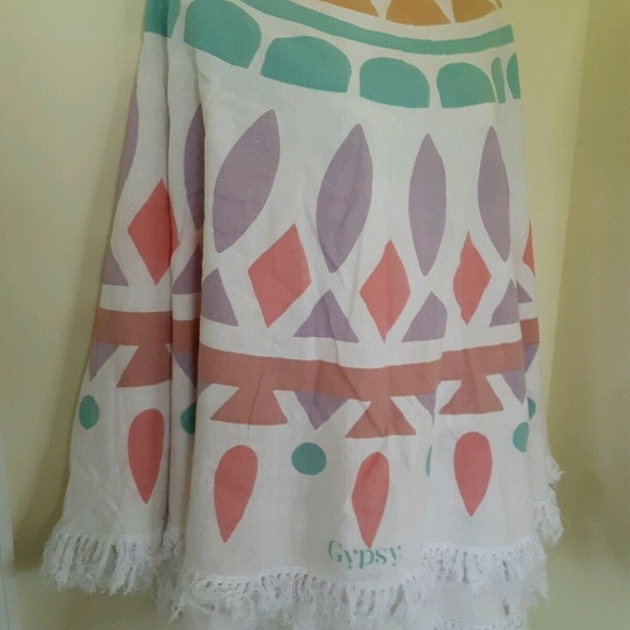 GYPSY 05 The Bohemian Beach Roundie Blanket Fringe - Picture 5 of 8